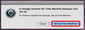 Setup your Time Storage Location